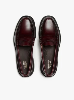 Weejuns Step Larson Penny Loafers Wine Leather