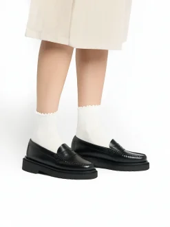 Weejuns Step Penny Loafers Black Leather