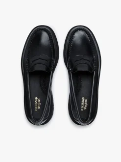 Weejuns Step Penny Loafers Black Leather