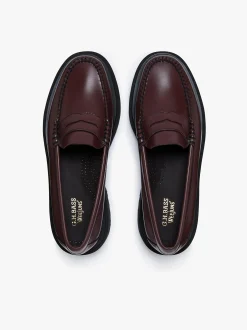 Weejuns Step Penny Loafers Wine Leather