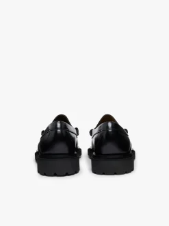 Weejuns Step-Lug Larson Penny Loafers Black Leather