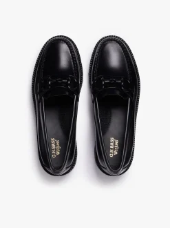 Weejuns Super Lug Lianna Super Bit Loafers Black Leather