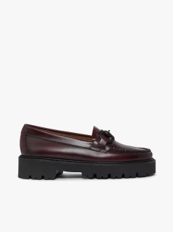 Weejuns Super Lug Lianna Super Bit Loafers Wine Leather