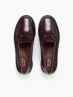 Weejuns Super Lug Lianna Super Bit Loafers Wine Leather