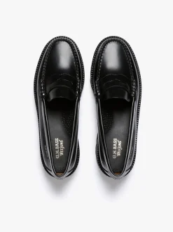 Weejuns Super Lug Penny Loafers Black Leather