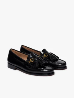 Weejuns Tetra Tassel Loafers Black Leather