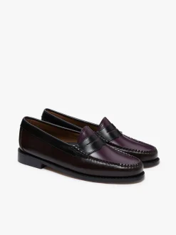 Weejuns Tricolour Penny Loafers Dark Brown, Black & Plum Leather