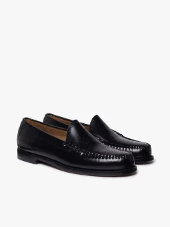 Weejuns Venetian Brogue Loafers Black Leather