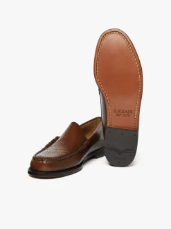 Weejuns Venetian Brogue Loafers Mid brown leather