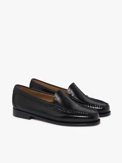 Weejuns Venetian Brogue Loafers Black leather