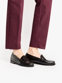 Weejuns Venetian Brogue Loafers Chocolate leather