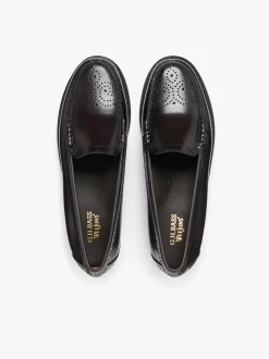 Weejuns Venetian Brogue Loafers Chocolate leather