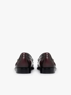 Weejuns Venetian Brogue Loafers Wine Leather