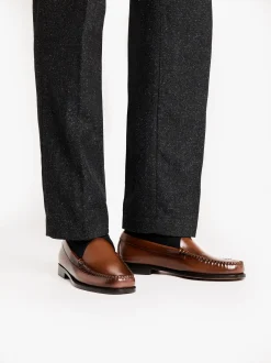 Weejuns Venetian Loafers Whiskey Brown Leather