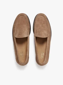 Weejuns Venetian Weave Loafers Earth suede with leather sole