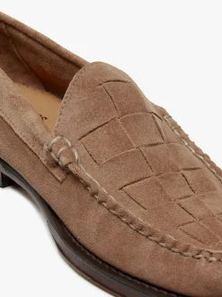 Weejuns Venetian Weave Loafers Earth suede with leather sole