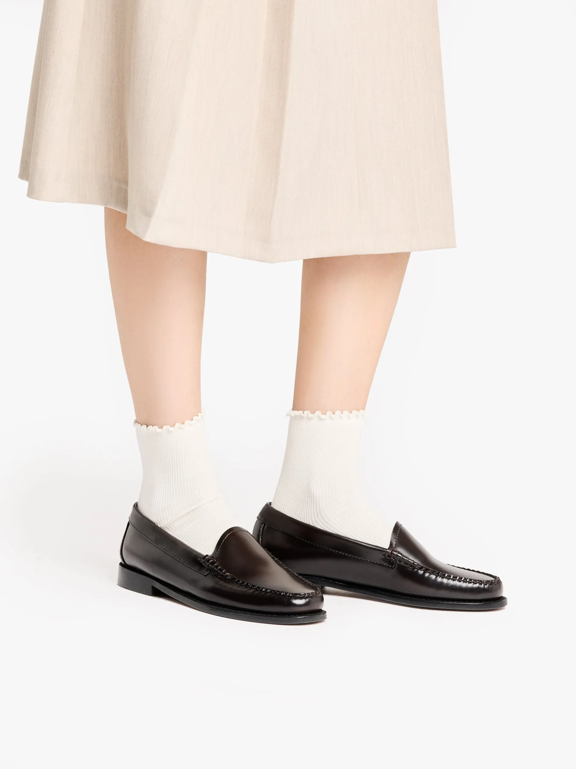 Weejuns Whitney Venetian Loafers Dark Brown leather
